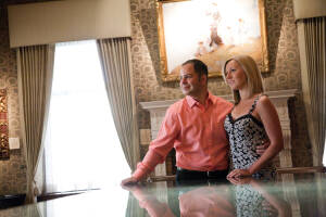 Elizabeth & Steve at Detroit Athletic Club Detroit MI engagement photograph