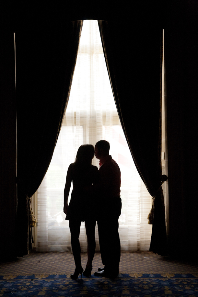 Elizabeth & Steve at Detroit Athletic Club Detroit MI engagement photograph