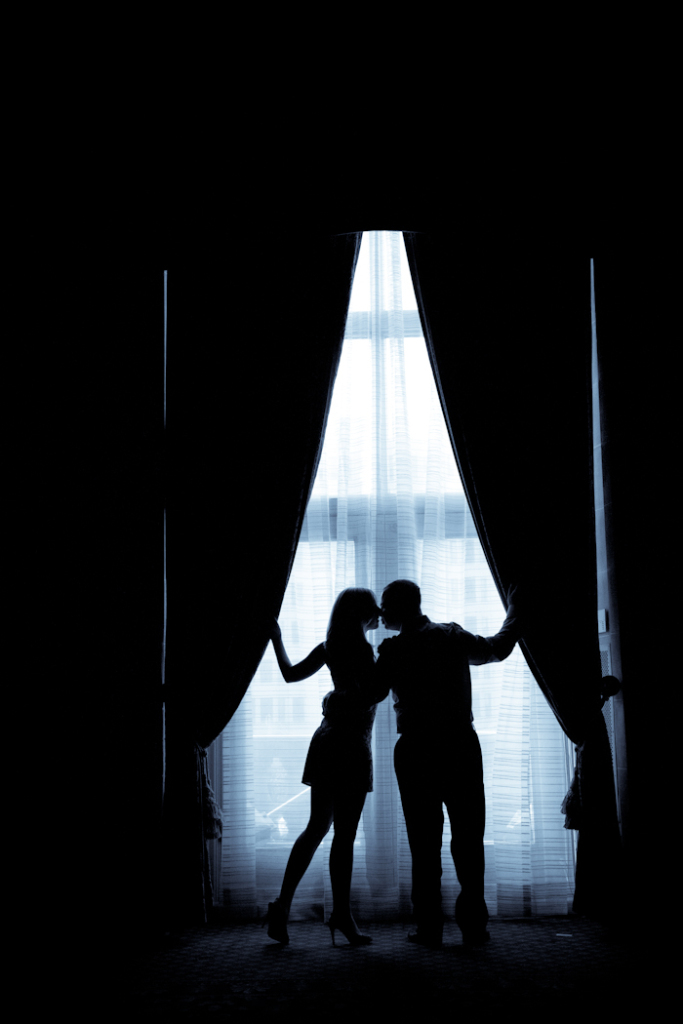 Elizabeth & Steve at Detroit Athletic Club Detroit MI engagement photograph