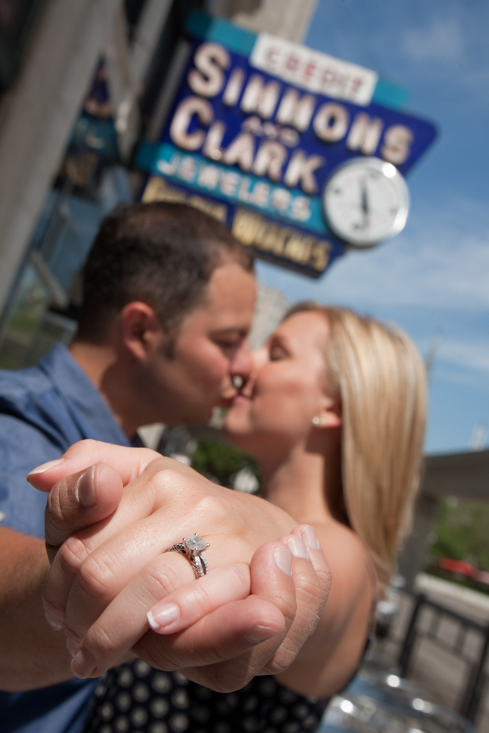 Elizabeth & Steve at Detroit Athletic Club Detroit MI engagement photograph