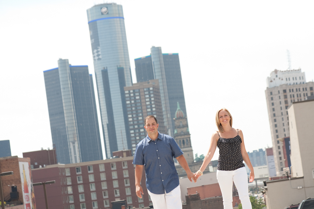 Elizabeth & Steve at Detroit Athletic Club Detroit MI engagement photograph