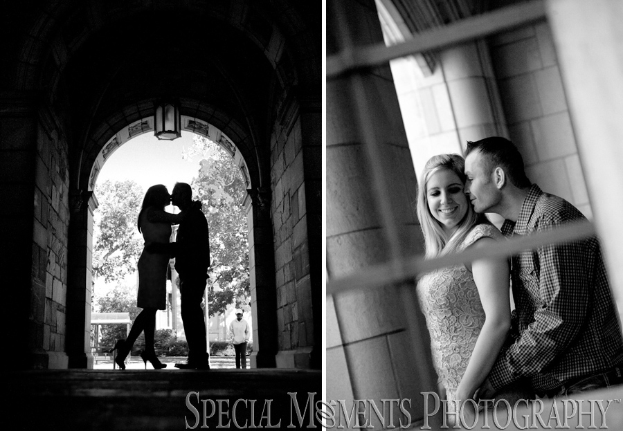 Law Quad Ann Arbor MI engagement photograph