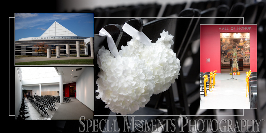 Automotive Hall of Fame Dearborn MI wedding photograph