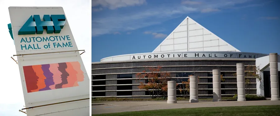Automotive Hall of Fame Dearborn MI wedding photograph