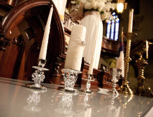 Monique & James at Fort Street Presbyterian Church Detroit MI wedding photograph