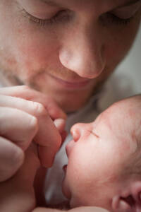 Jackie & Adrian's Newborn Photos from the wedding photograph