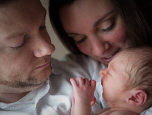 Jackie & Adrian's Newborn Photos from the wedding photograph
