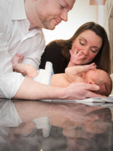 Jackie & Adrian's Newborn Photos from the wedding photograph