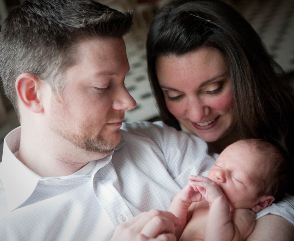 Jackie & Adrian's Newborn Photos from the wedding photograph