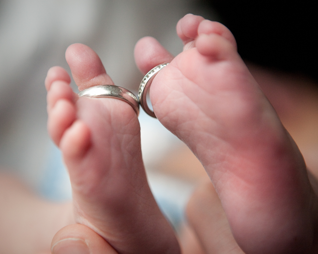 Jackie & Adrian's Newborn Photos from the wedding photograph