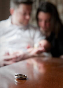 Jackie & Adrian's Newborn Photos from the wedding photograph