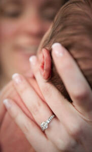 Jackie & Adrian's Newborn Photos from the wedding photograph