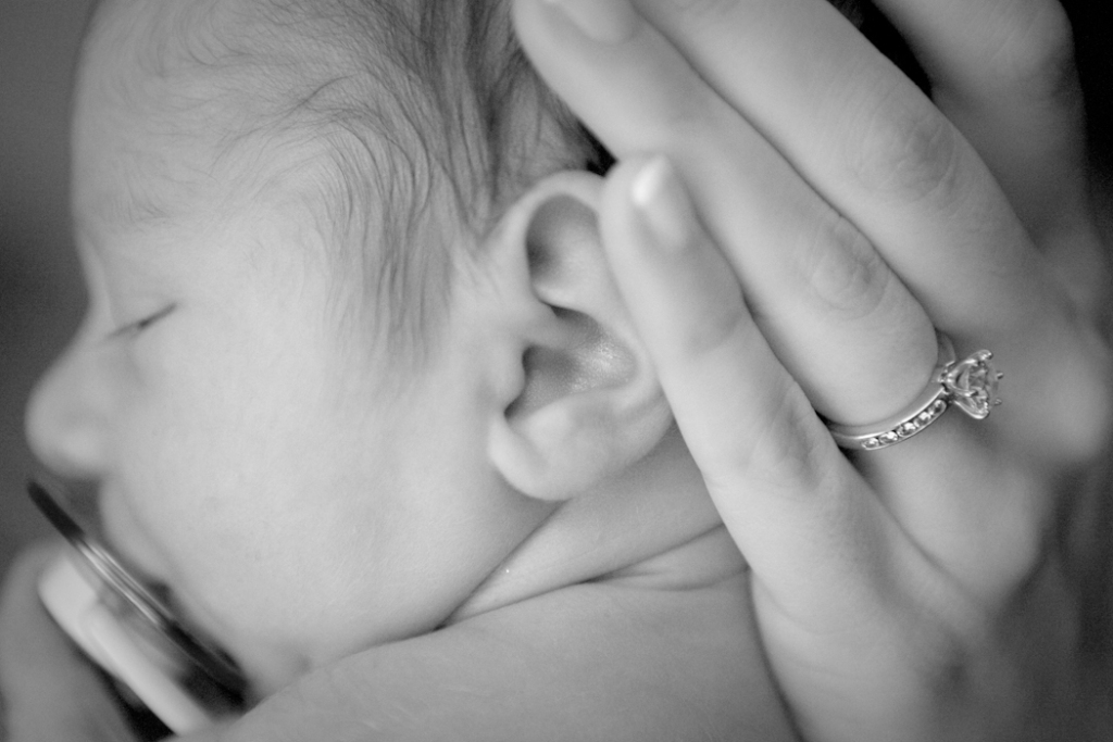 Jackie & Adrian's Newborn Photos from the wedding photograph