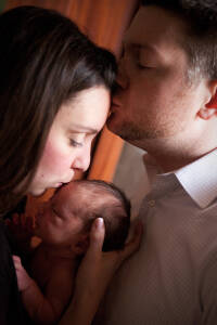 Jackie & Adrian's Newborn Photos from the wedding photograph