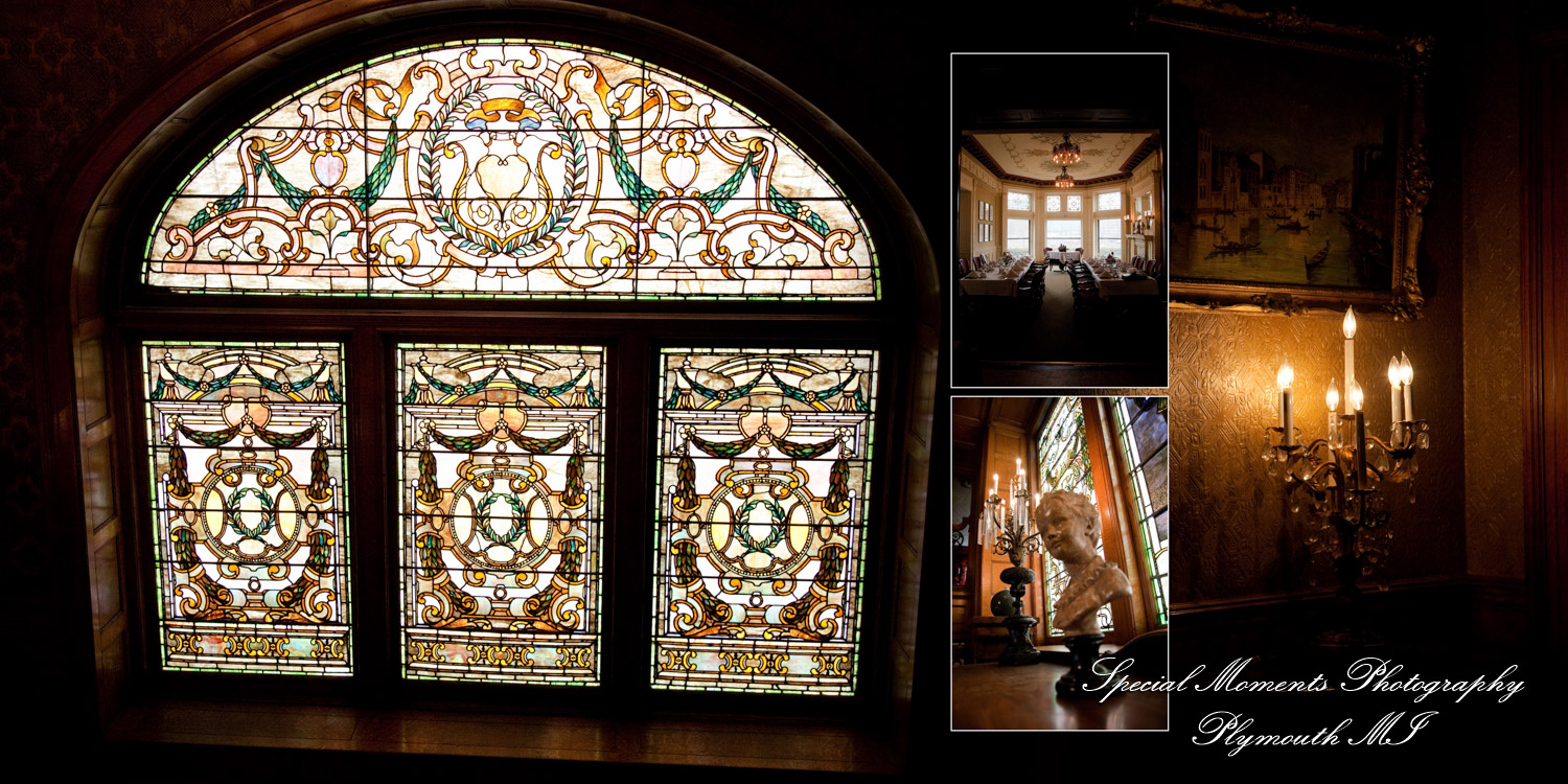 Coffee Table Design - Mark & Nasir at The Whitney Detroit MI wedding album photograph