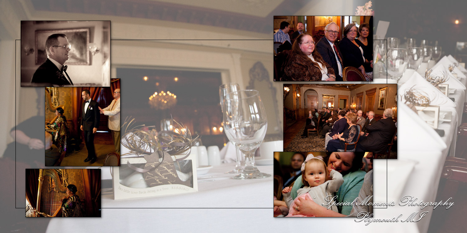 Coffee Table Design - Mark & Nasir at The Whitney Detroit MI wedding album photograph