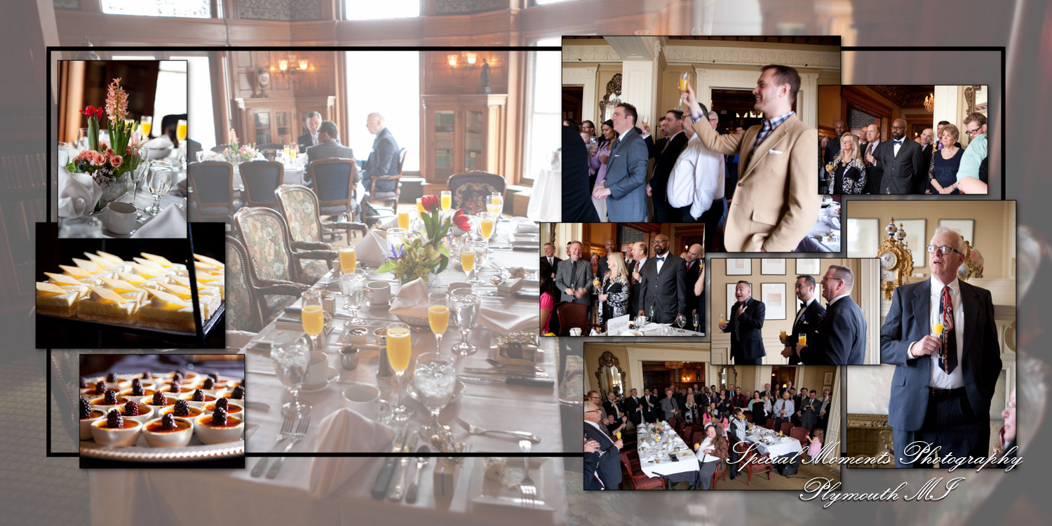 Coffee Table Design - Mark & Nasir at The Whitney Detroit MI wedding album photograph