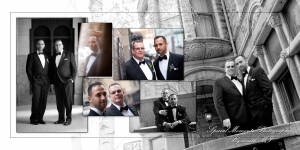 Coffee Table Design - Mark & Nasir at The Whitney Detroit MI wedding album photograph