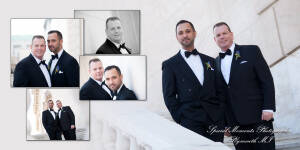 Coffee Table Design - Mark & Nasir at The Whitney Detroit MI wedding album photograph