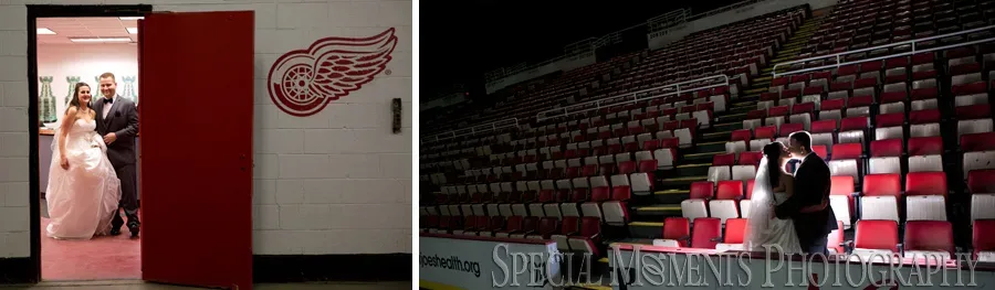 Joe Louis Arena Detroit MI wedding photograph
