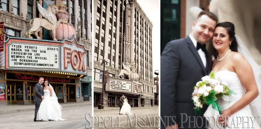 Fox Theater Detroit MI wedding photograph