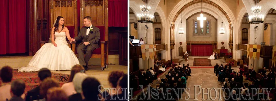 Masonic Temple Detroit MI wedding photograph