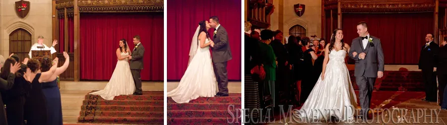 Masonic Temple Detroit MI wedding photograph