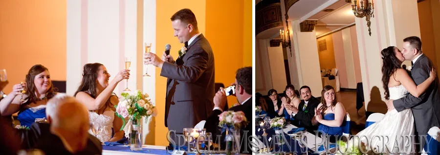 Masonic Temple Detroit MI wedding photograph