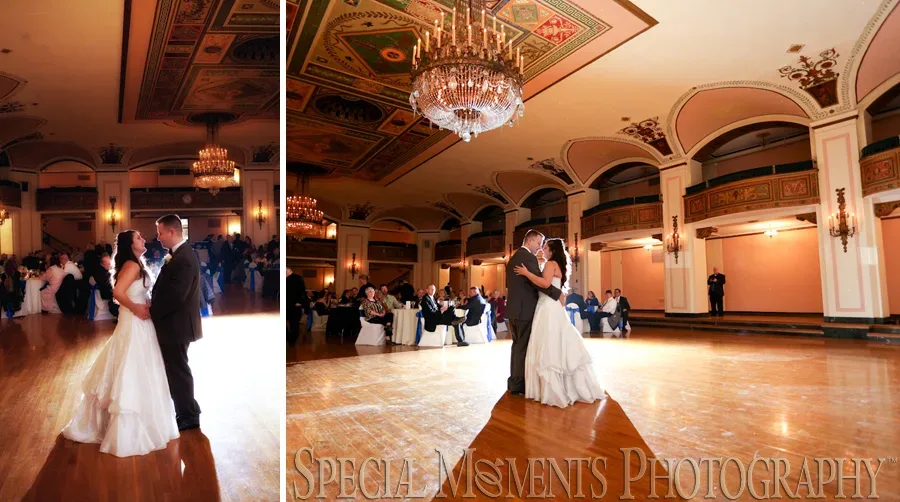 Masonic Temple Detroit MI wedding photograph