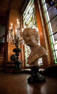 Nasir & Mark at The Whitney Restaurant Detroit LGBTQ wedding photograph