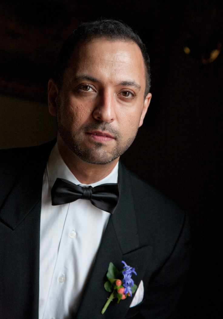 Nasir & Mark at The Whitney Restaurant Detroit LGBTQ wedding photograph