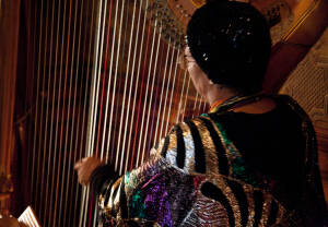 Nasir & Mark at The Whitney Restaurant Detroit LGBTQ wedding photograph