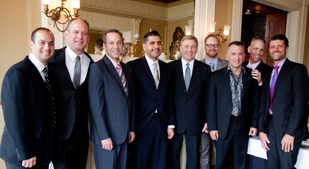 Nasir & Mark at The Whitney Restaurant Detroit LGBTQ wedding photograph