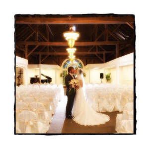 Fine Art Vintage Design - Bart & Katherine at Canterbury Castle Lake Orion MI wedding photograph