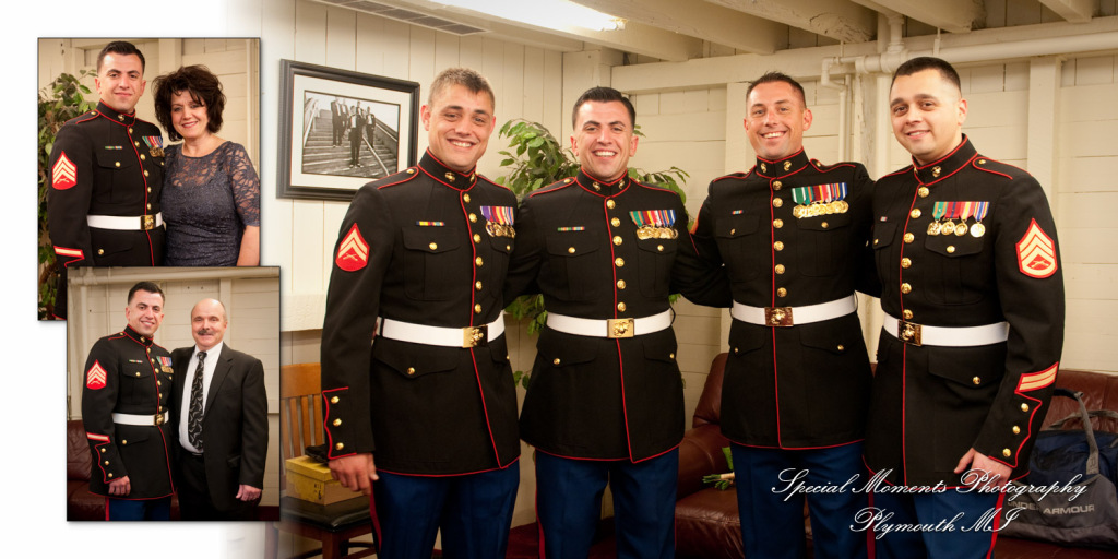 Coffee Table Design - Benjamin & Jennifer at Canterbury Castle Chapel Lake Orion MI wedding album photograph