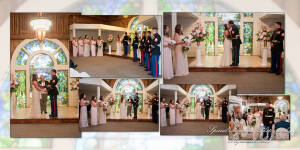Coffee Table Design - Benjamin & Jennifer at Canterbury Castle Chapel Lake Orion MI wedding album photograph
