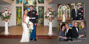 Coffee Table Design - Benjamin & Jennifer at Canterbury Castle Chapel Lake Orion MI wedding album photograph