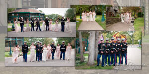 Coffee Table Design - Benjamin & Jennifer at Canterbury Castle Chapel Lake Orion MI wedding album photograph