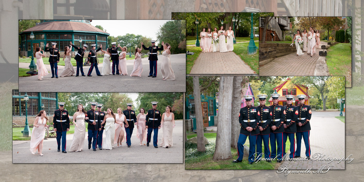 Coffee Table Design - Benjamin & Jennifer at Canterbury Castle Chapel Lake Orion MI wedding album photograph