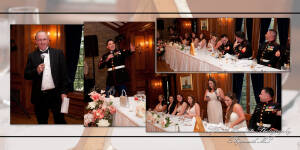 Coffee Table Design - Benjamin & Jennifer at Canterbury Castle Chapel Lake Orion MI wedding album photograph