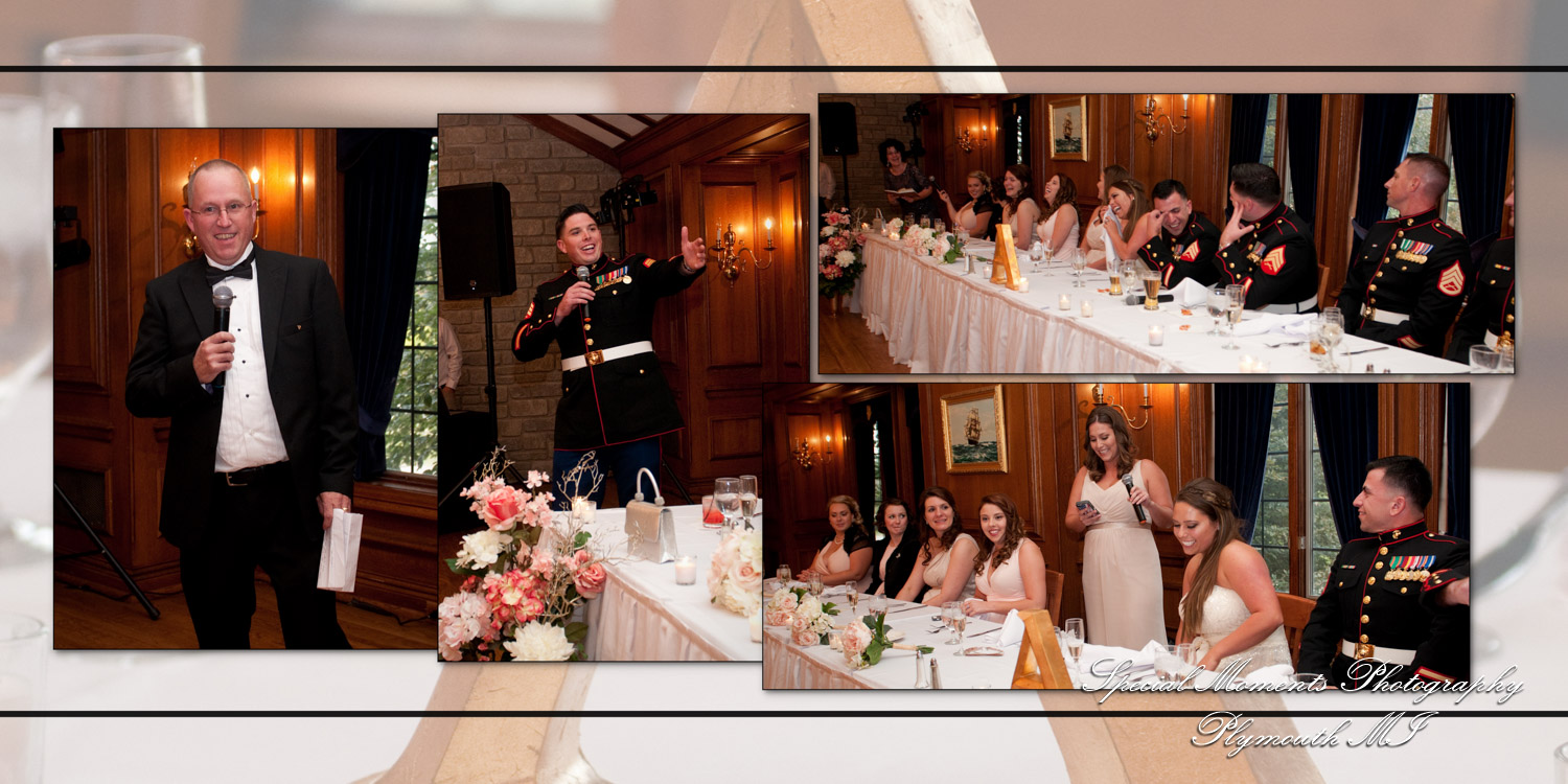 Coffee Table Design - Benjamin & Jennifer at Canterbury Castle Chapel Lake Orion MI wedding album photograph