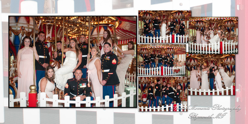 Coffee Table Design - Benjamin & Jennifer at Canterbury Castle Chapel Lake Orion MI wedding album photograph