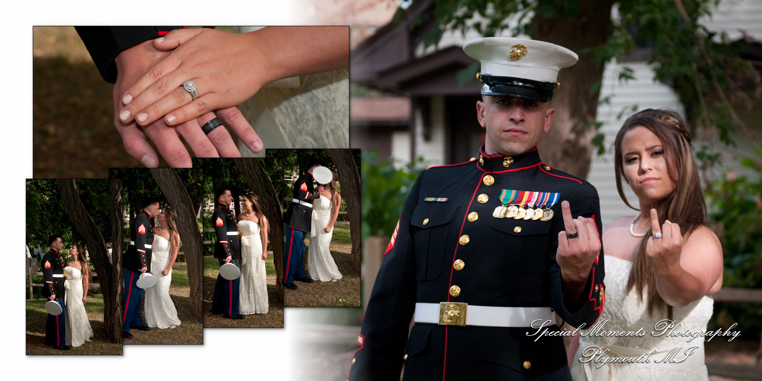 Coffee Table Design - Benjamin & Jennifer at Canterbury Castle Chapel Lake Orion MI wedding album photograph