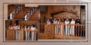 Coffee Table Design - Benjamin & Jennifer at Canterbury Castle Chapel Lake Orion MI wedding album photograph