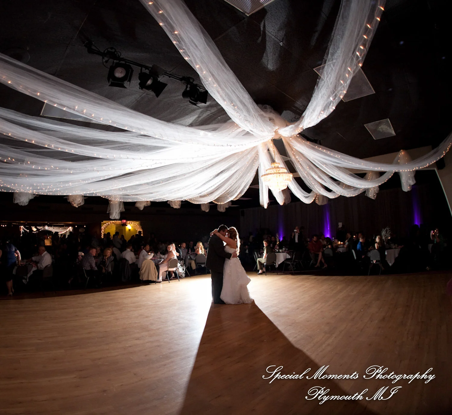Knights of Columbus Dexter MI wedding photograph