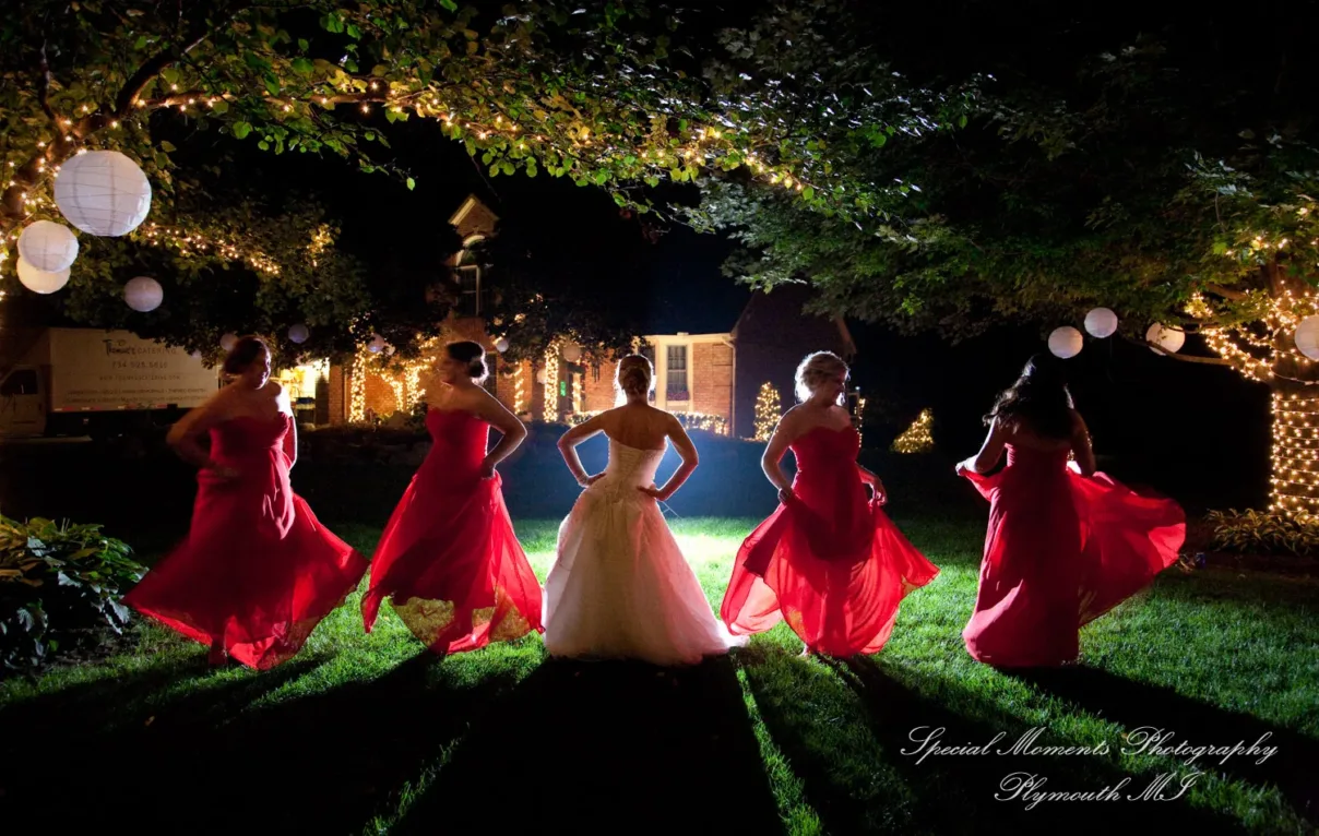 Home tent Wedding & Reception MI wedding photograph