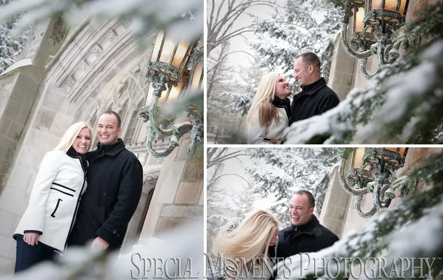 Law Quad Ann Arbor Engagement photograph