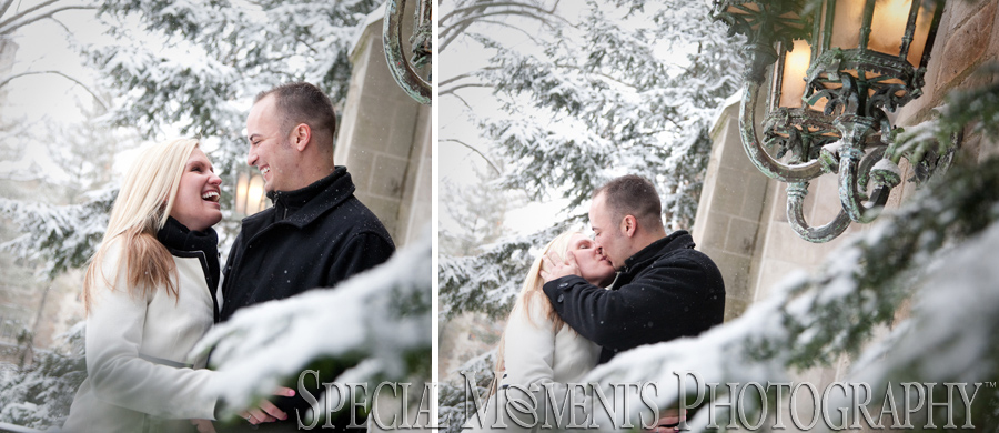 Law Quad Ann Arbor Engagement photograph