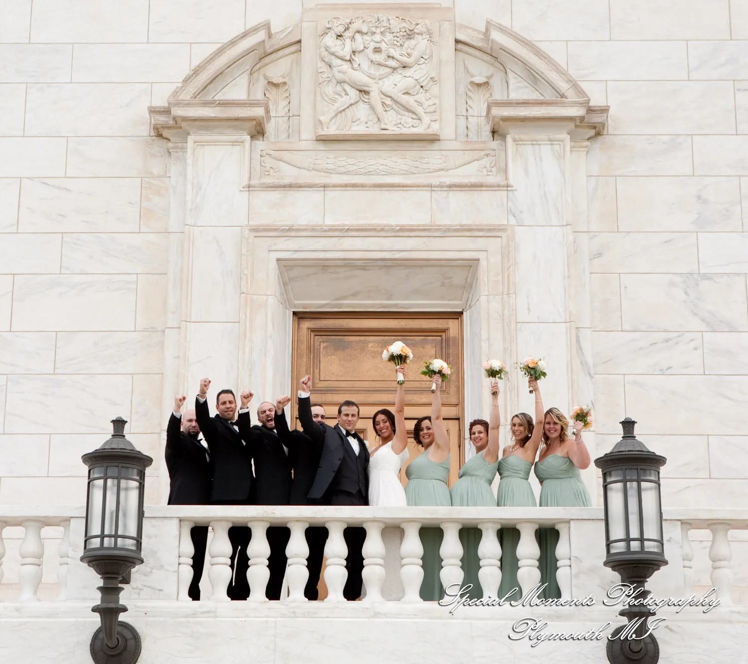 Waterview Loft at Port of Detroit MI wedding photograph