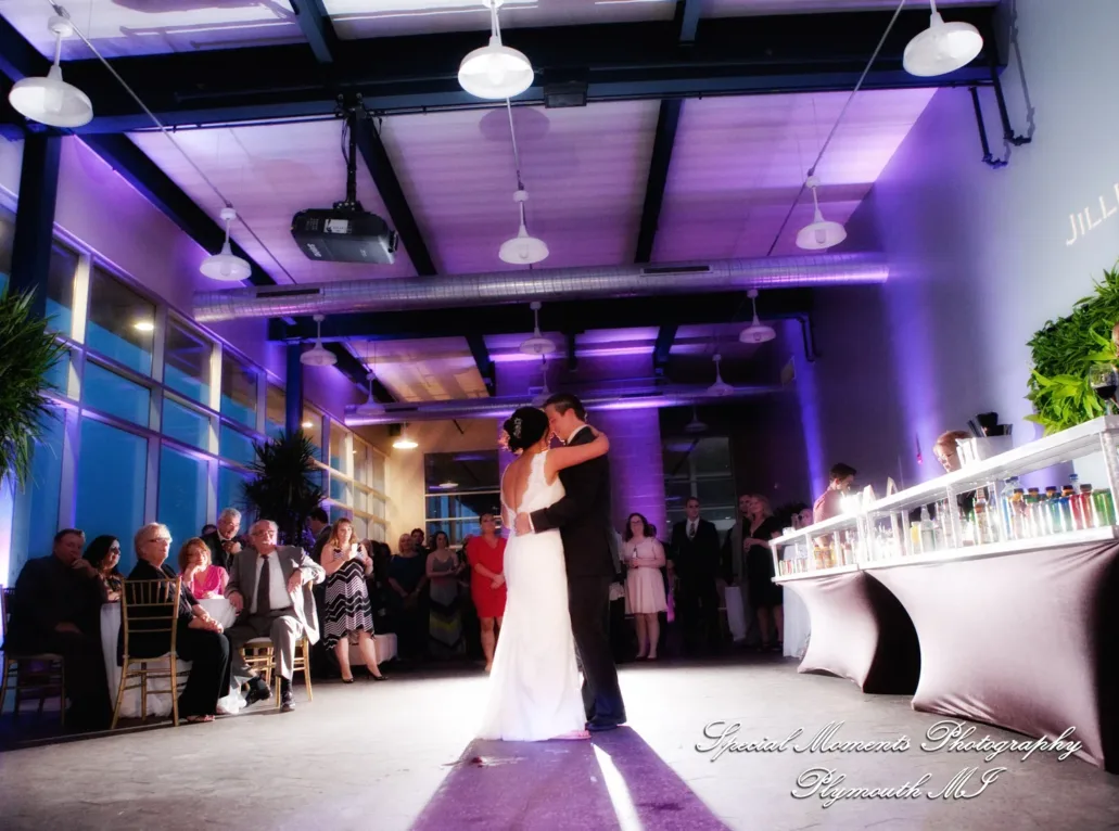 Waterview Loft at Port of Detroit MI wedding photograph
